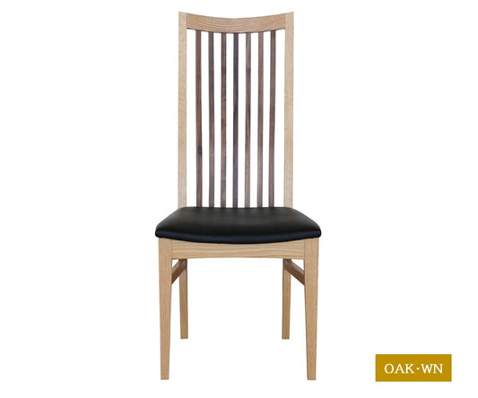 【免疫加工商品】【家具】【日本製】【チェア】【送料無料】【大川市】メトロ　OAK・WN　無垢　チェア　ダイニングチェア　ハイバック　国産　大川
