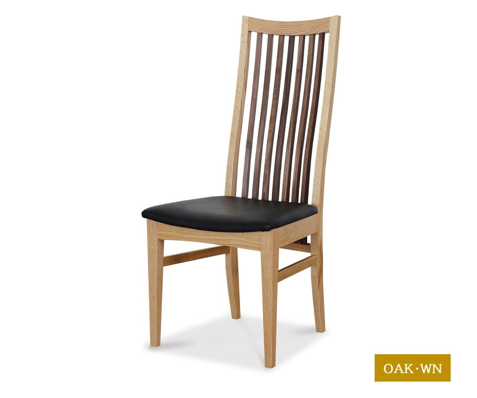 【免疫加工商品】【家具】【日本製】【チェア】【送料無料】【大川市】メトロ　OAK・WN　無垢　チェア　ダイニングチェア　ハイバック　国産　大川