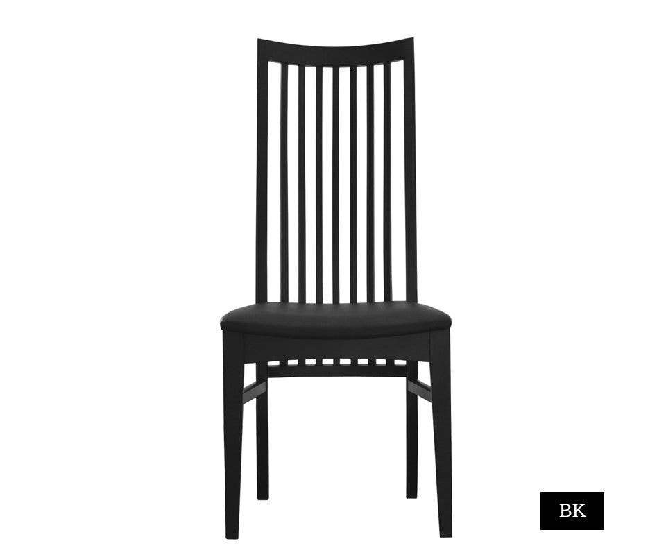 【免疫加工商品】【家具】【日本製】【チェア】【送料無料】【大川市】メトロ　BK　ビーチ無垢　チェア　ダイニングチェア　ハイバック　国産　大川