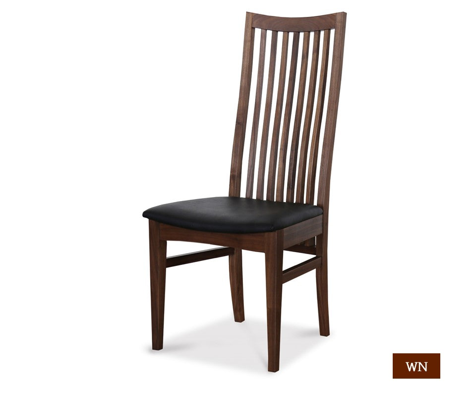 【免疫加工商品】【家具】【日本製】【チェア】【送料無料】【大川市】メトロ　WN　ウォールナット無垢　チェア　ダイニングチェア　ハイバック　国産　大川